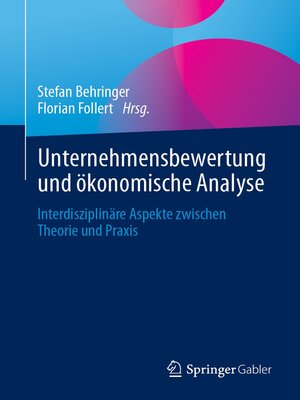 cover image of Unternehmensbewertung und ökonomische Analyse